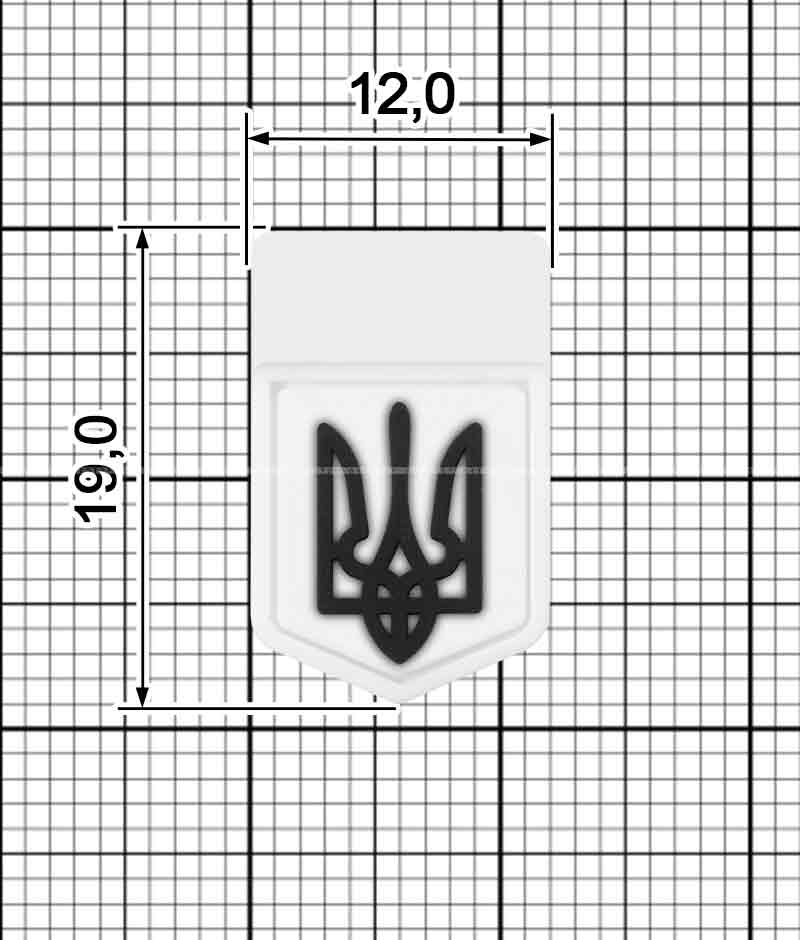 PVC plasticol decor emblem of Ukraine A.FV-1227