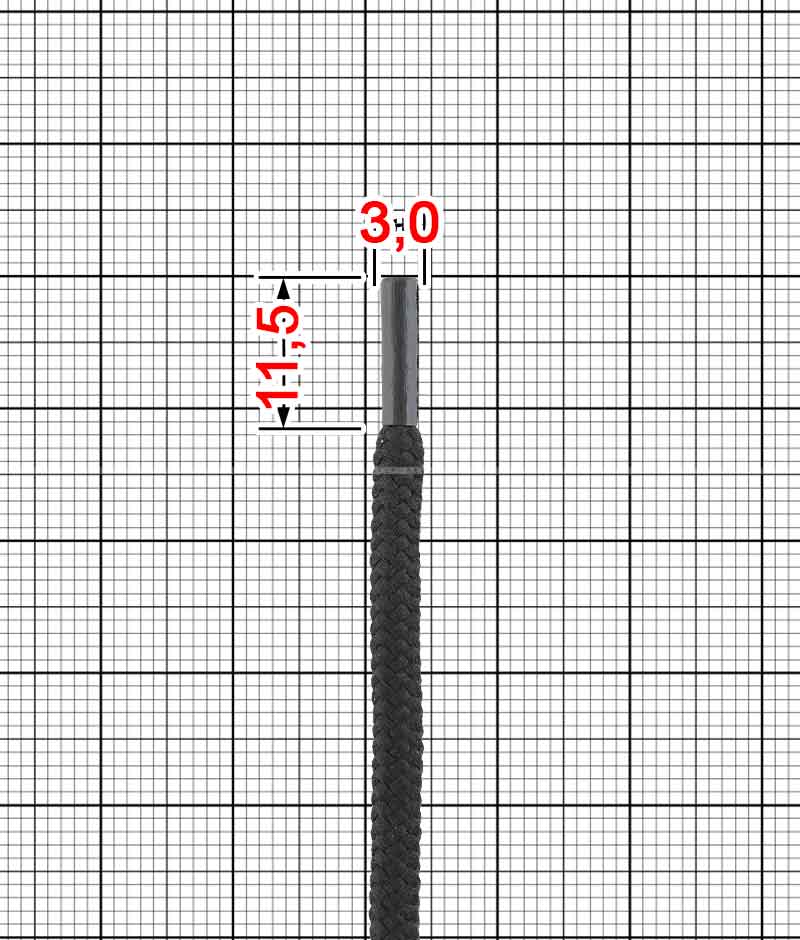 Шнурок круглий з люрексом (EсЛр) T.3,5-4 мм