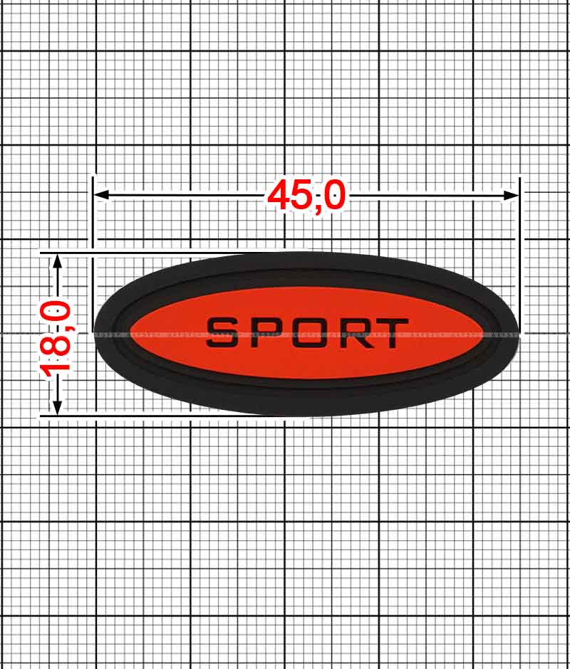 Декор из пластизоля A.FV-757-Sport