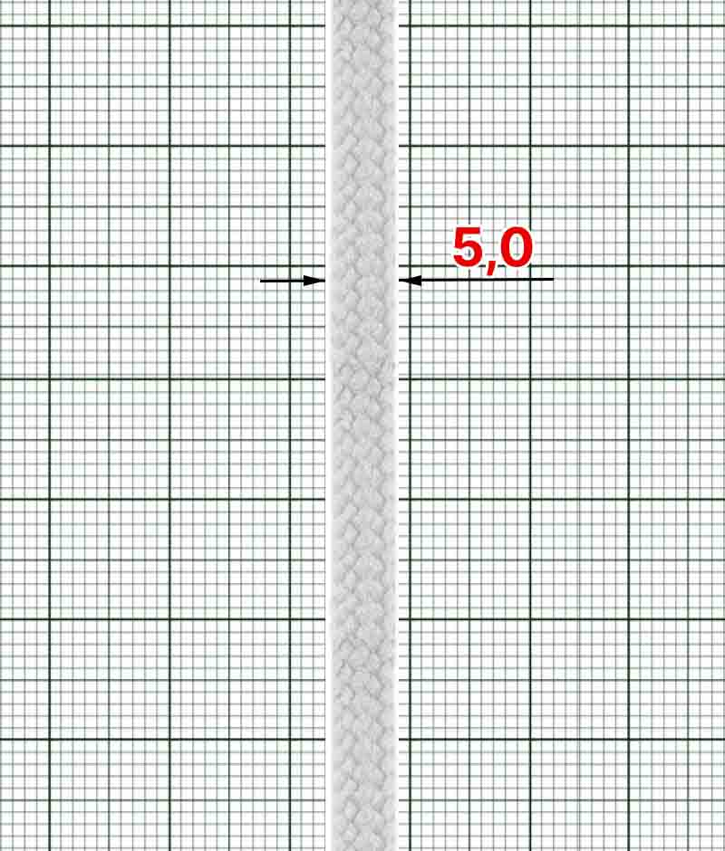 Шнурок круглый Ст (5654) 4-4,5 мм 