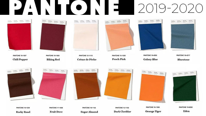 Модные цвета по версии Pantone 2019-2020