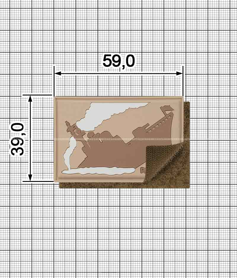 PVC Velcro Patch A.FVL-1224-R.W.K.I.N.X