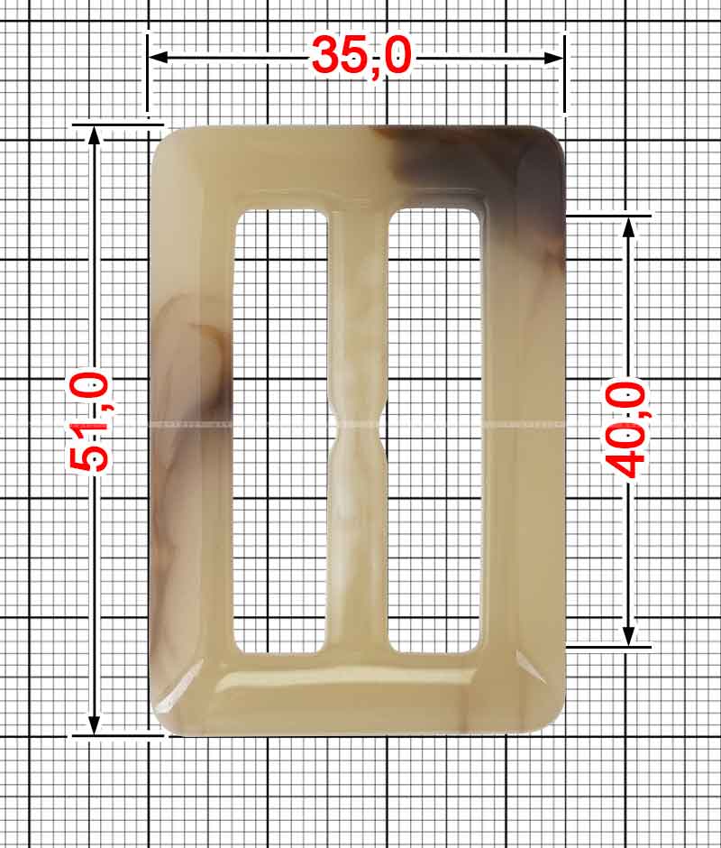 Пряжка рогова K.FP-2159-40