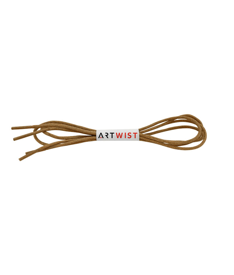 Rope shoelace waxed 3 mm