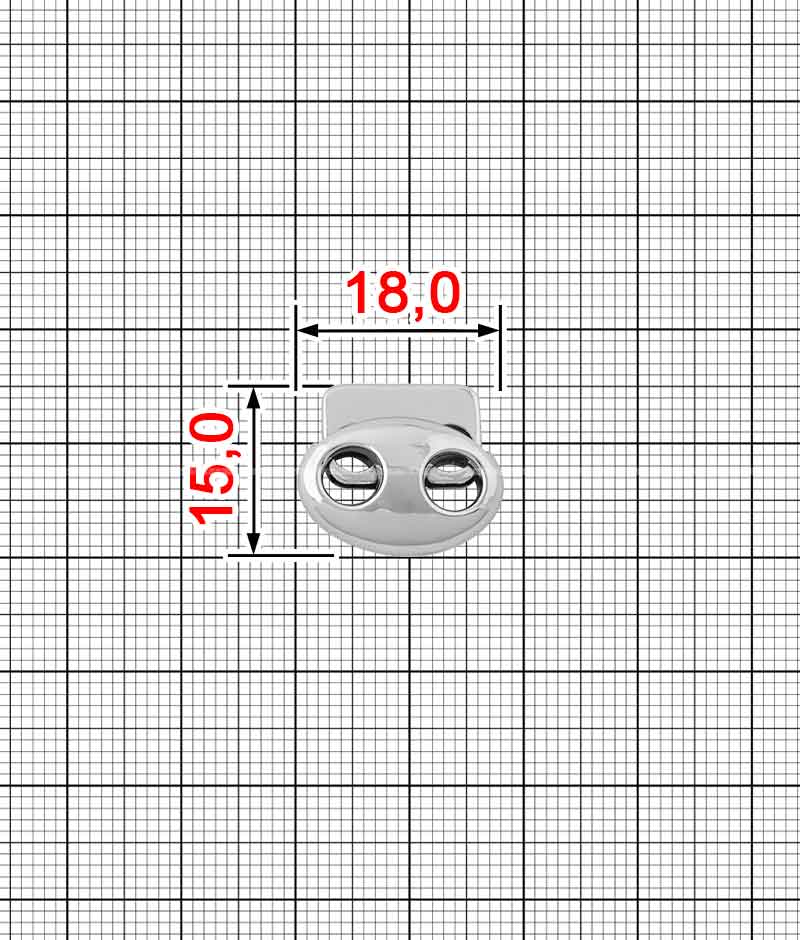 Фіксатор для шнурка K.FM-804 (54365)