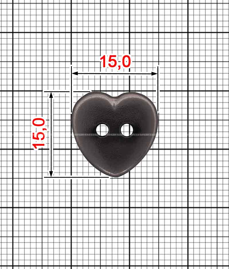 Ґудзик на удари Сердечко A.FM-3196