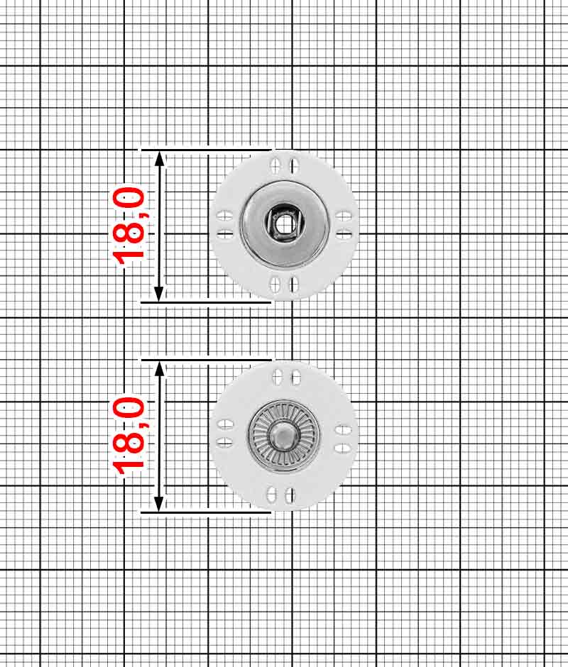 Кнопка пришивна K.KP-618 комплект