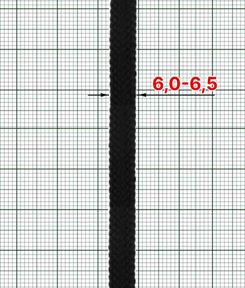 Шнурок круглый Ст (6963) 6-6,5 мм