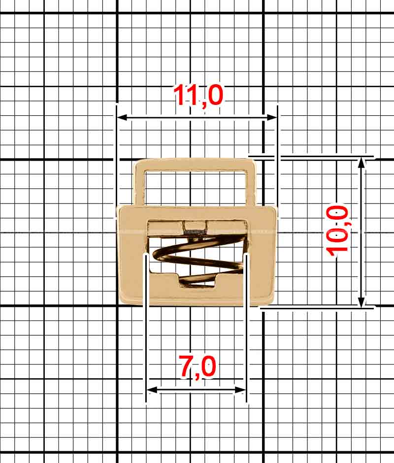 Lace fastener K.FM-844-11 (D328)
