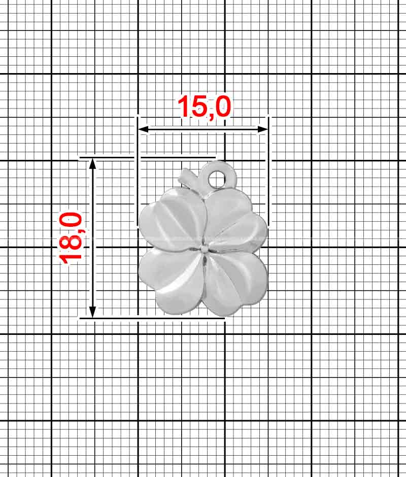 Декор пришивной клевер K.FM-4053