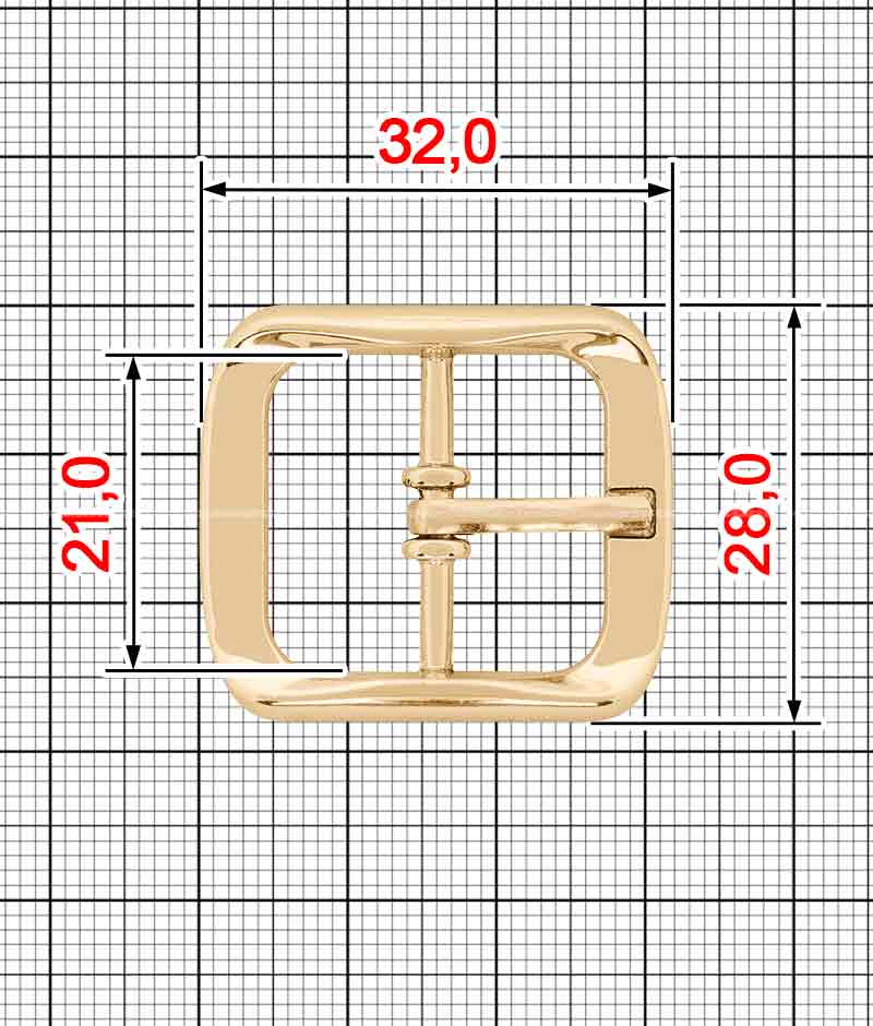 Tongue buckle K.FM-0138-25