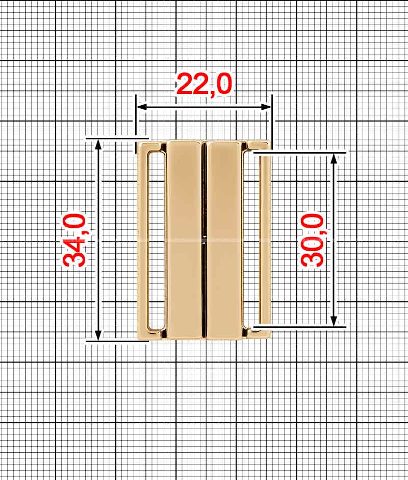 Застібка для білизни K.FM-861