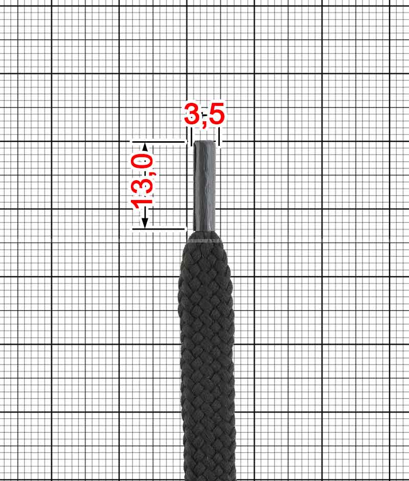Шнурок плоский с люрексом (Е24Лр) T.7-8 мм