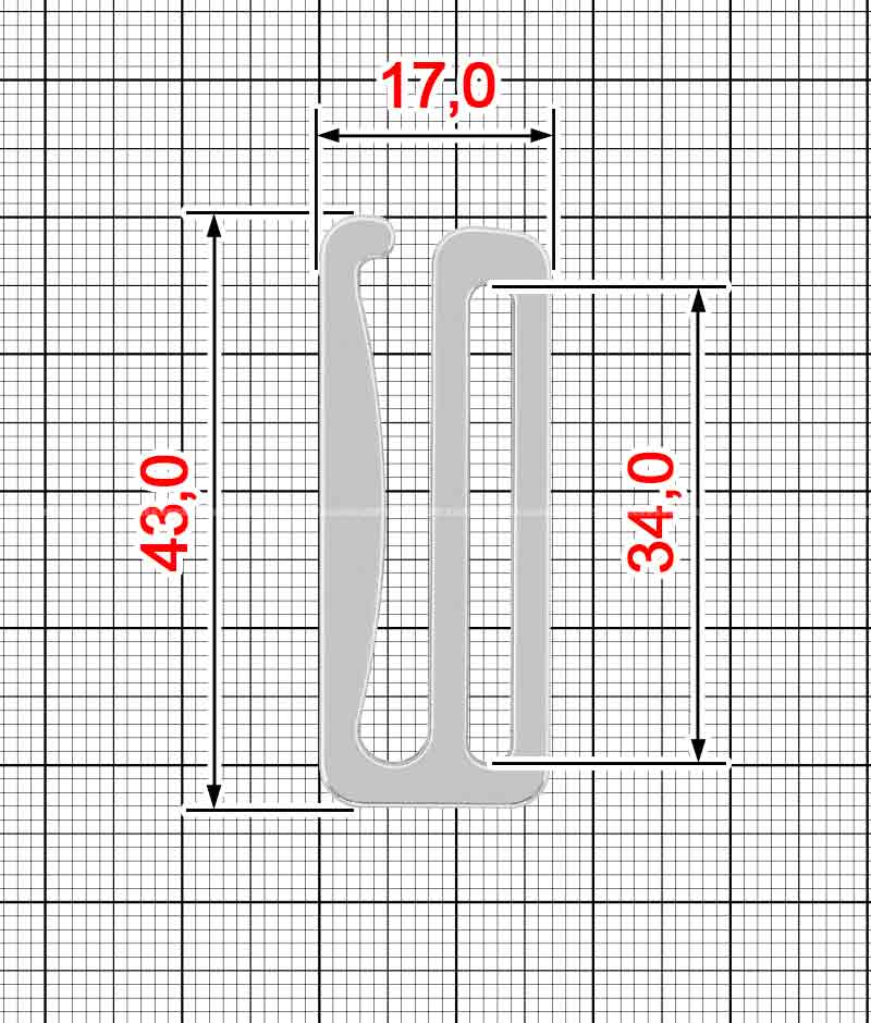 Білизняний гачок K.GM-2522 (20326)