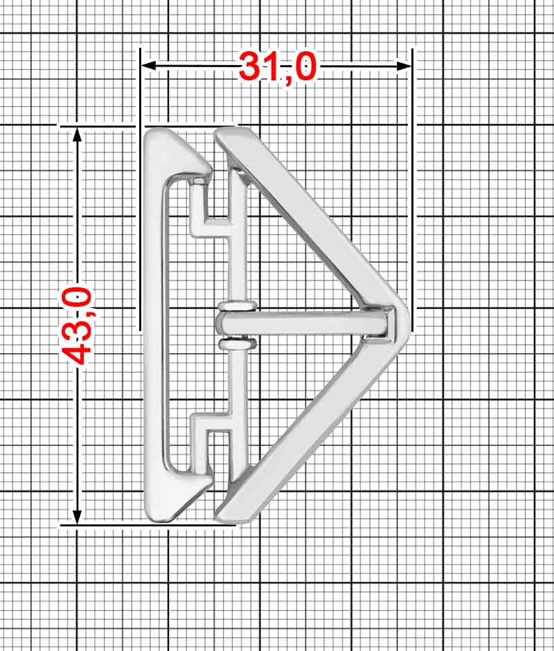 Пряжка трикутна A.FM-0115