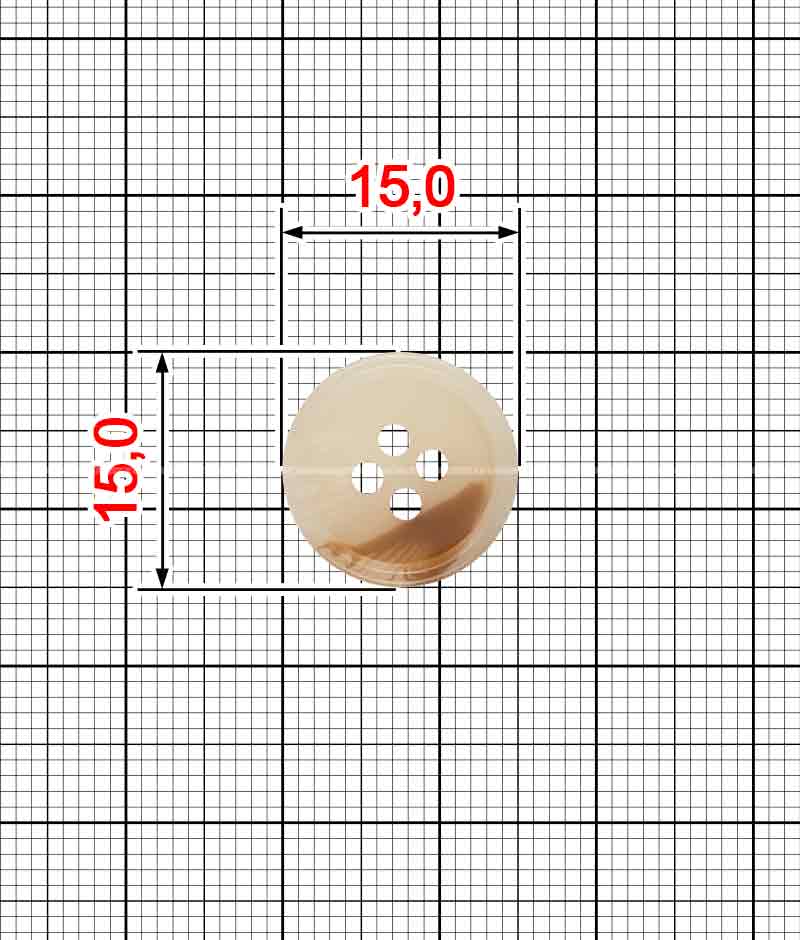 Ґудзик роговий K.FP-4062