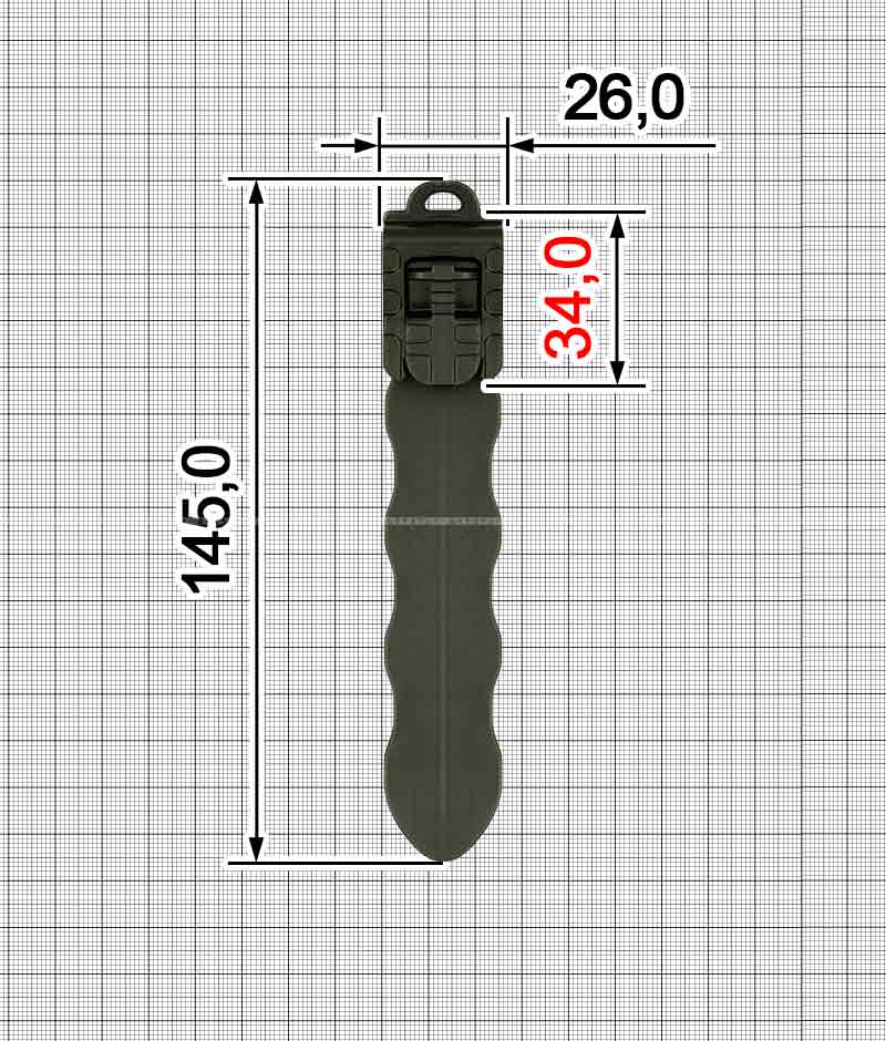 Кліпса для МОЛІ Molle Locking АРТ A.FP-3441 (A+B)
