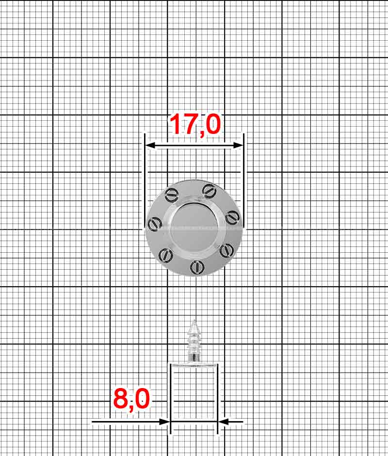Пуговица джинсовая  K.FM-4080-17 комплект