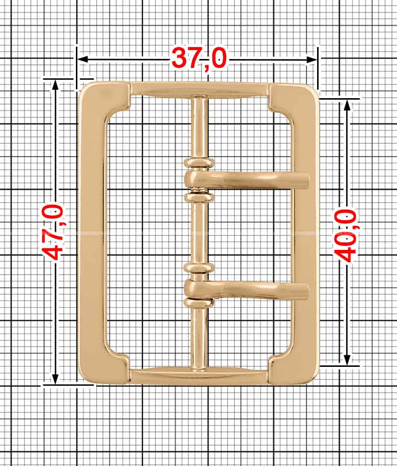Пряжка з двома язичками A.FM-0127