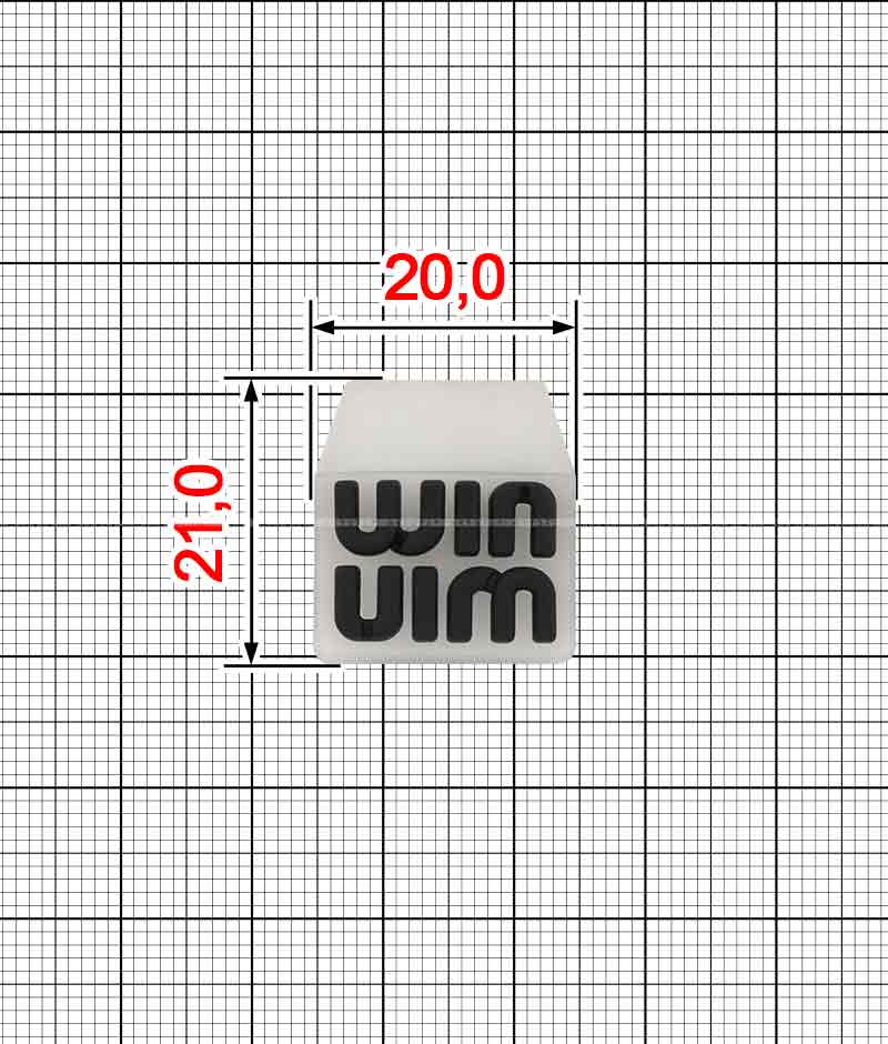 Декор наконечник силиковновый A.FV-1637-WinVim