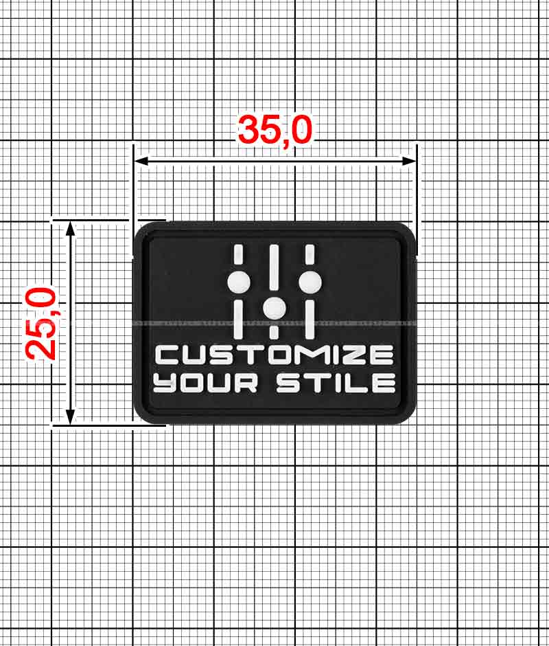 Декор ПВХ нашивка A.FV-1419-customize your stile
