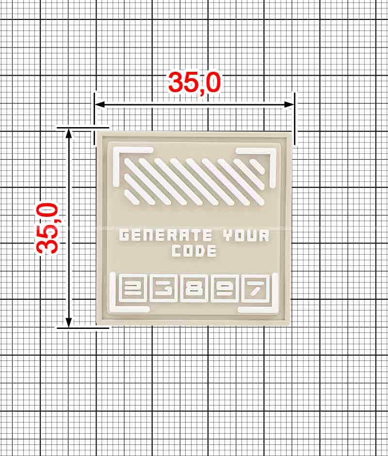 Шильда із силікону A.FV-1383-Generate your code 23897