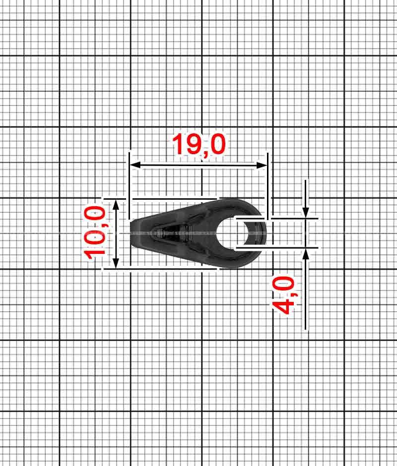 Петля обувная A.GM-0058