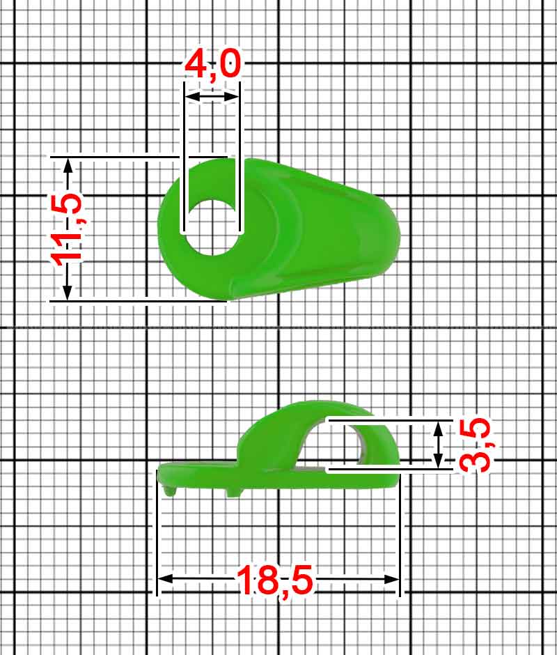 Петля взуттєва A.GM-004