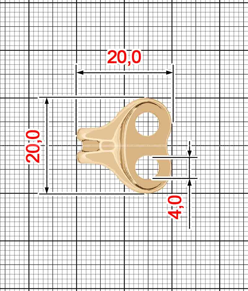 Петля взуттєва A.GM-0076