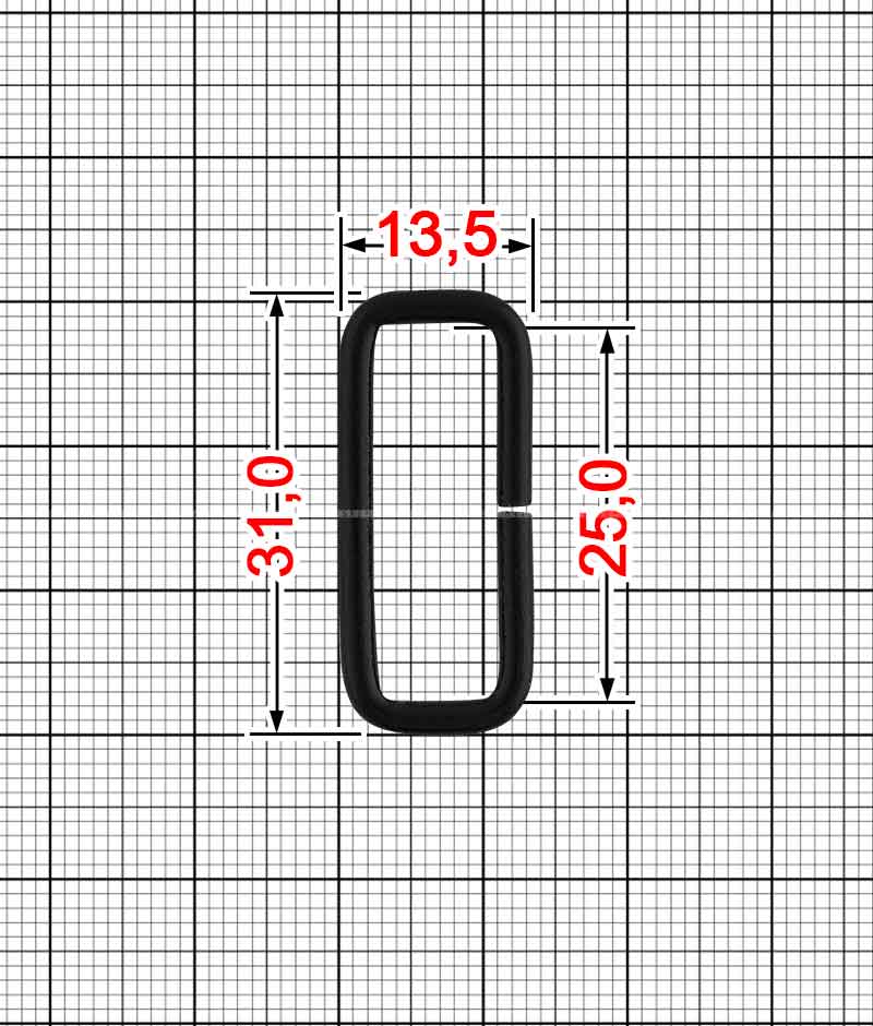 Рамка однощілинна T.FM-RET25*8*2,4