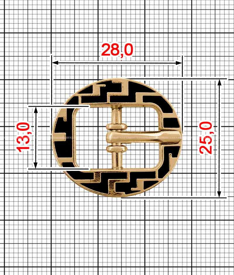 Tongue buckle K.FM-0099-12 (27805)