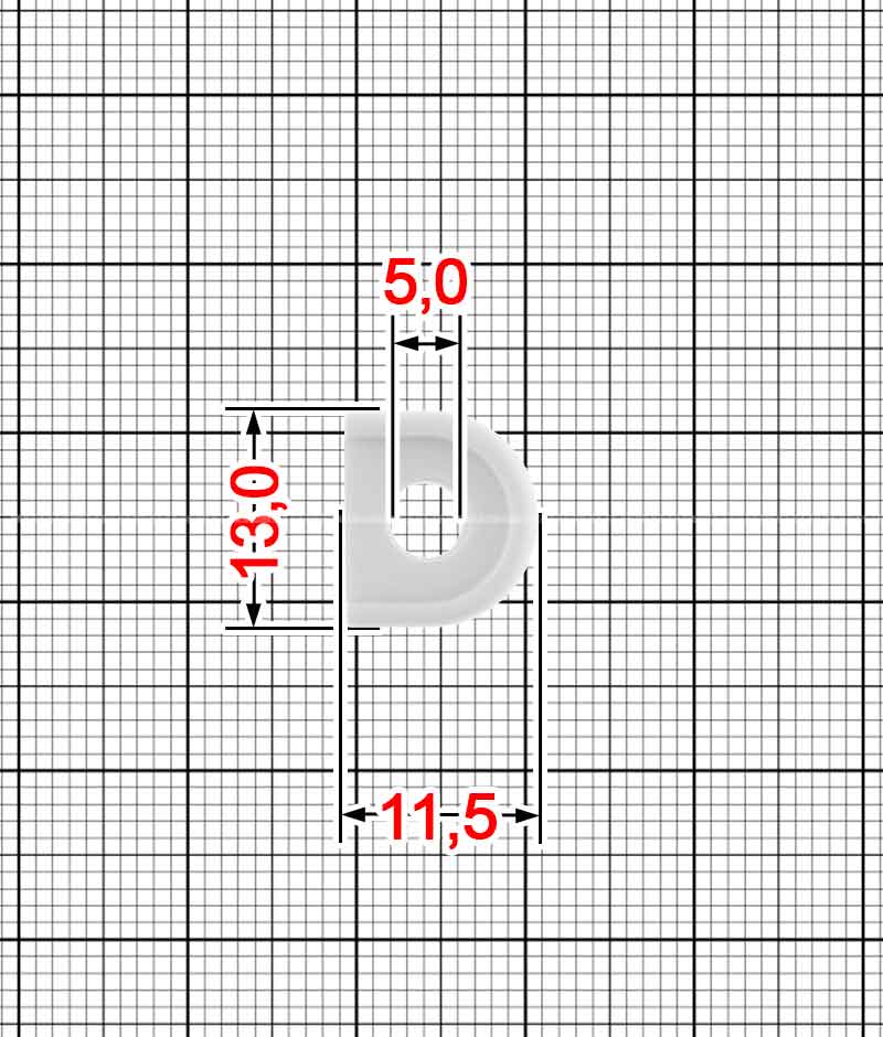 Декор из пластизоля под петлю A.FV-983
