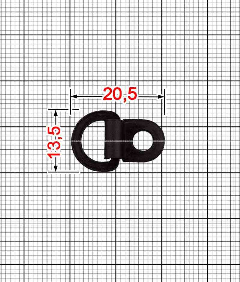 Петля обувная T.GM-340