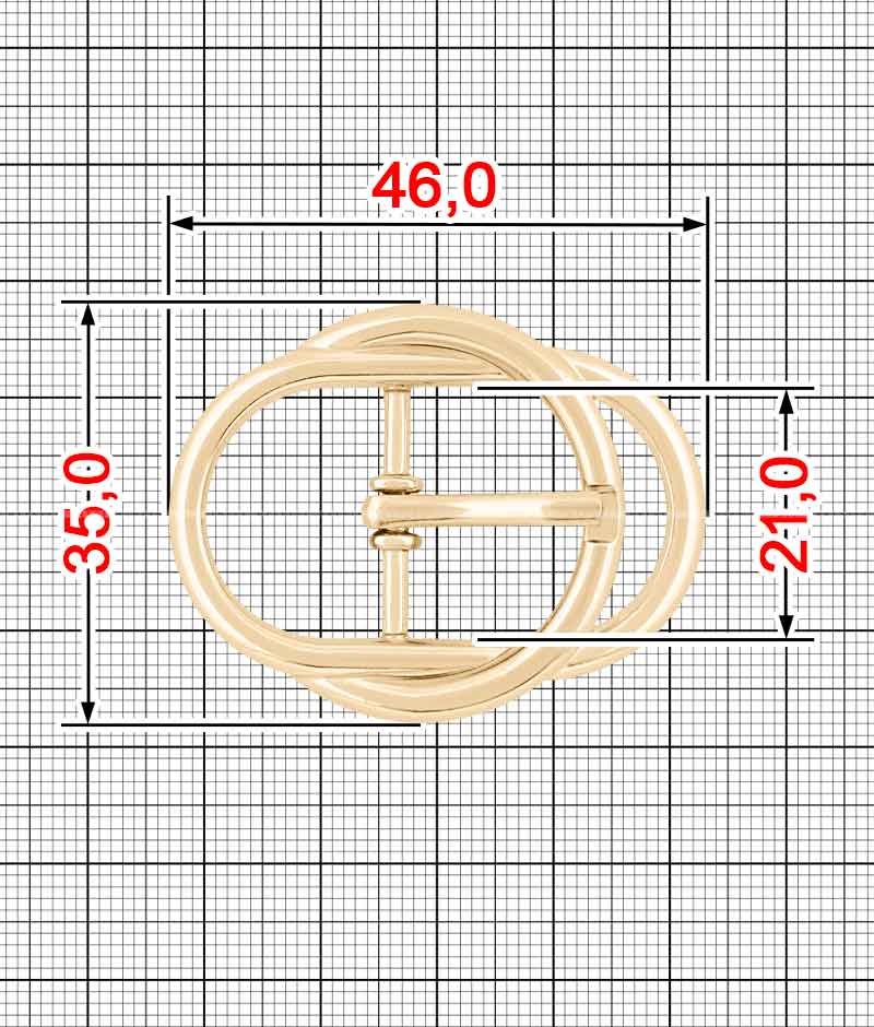 Tongue buckle K.FM-0137-20