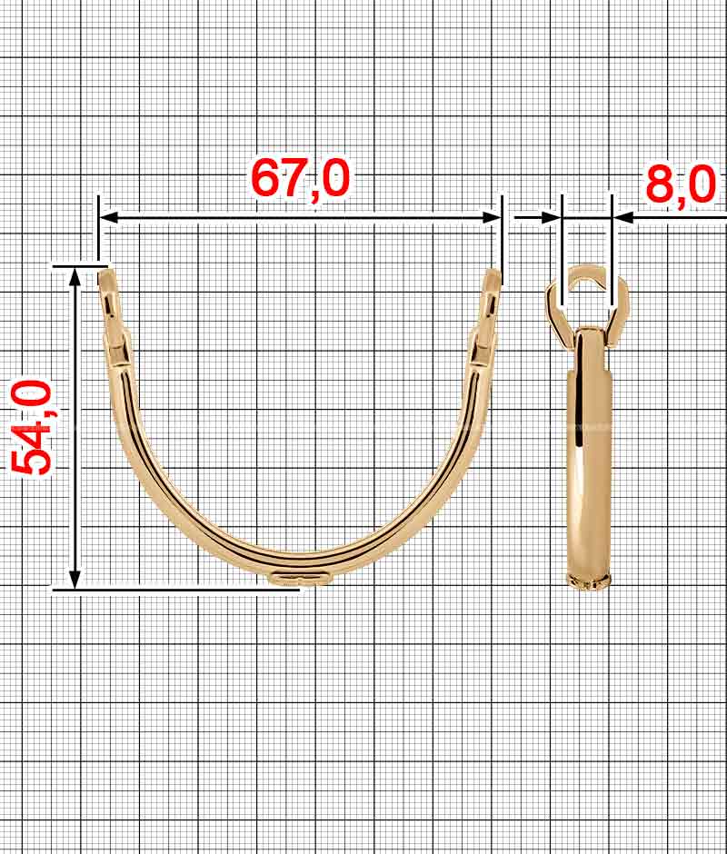 Frame buckle A.FM-2337+A.FM-4147