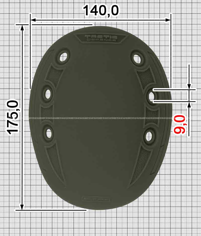 Накладка на тактичний наколінник Tactic Defense A.FP-KIBBORG-1