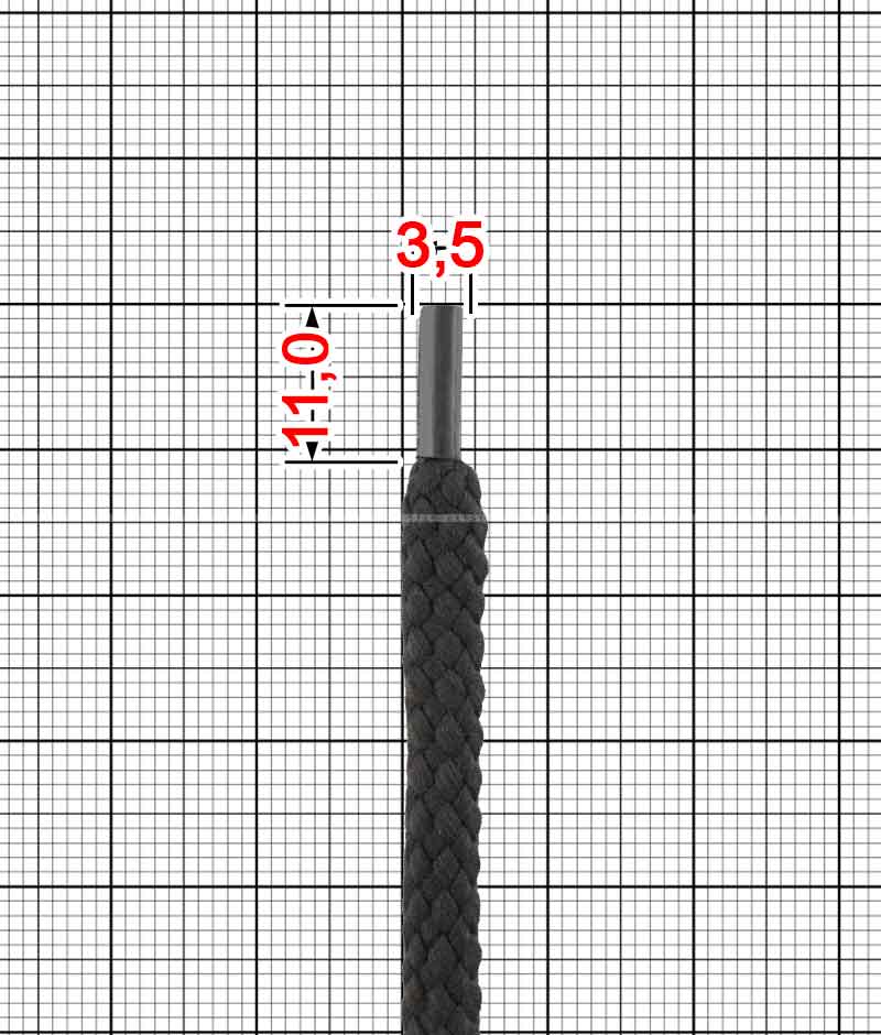 Шнурок круглий з люрексом (E18Лр) T.5,5-6 мм