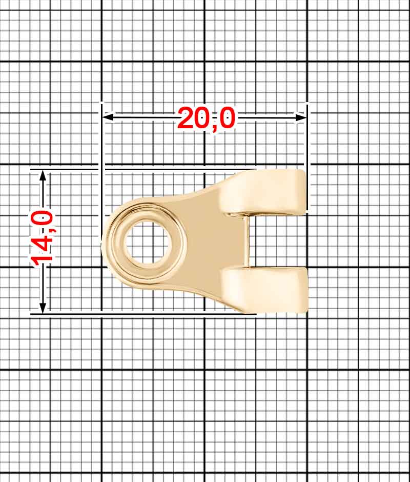 Петля взуттєва A.GM-0044
