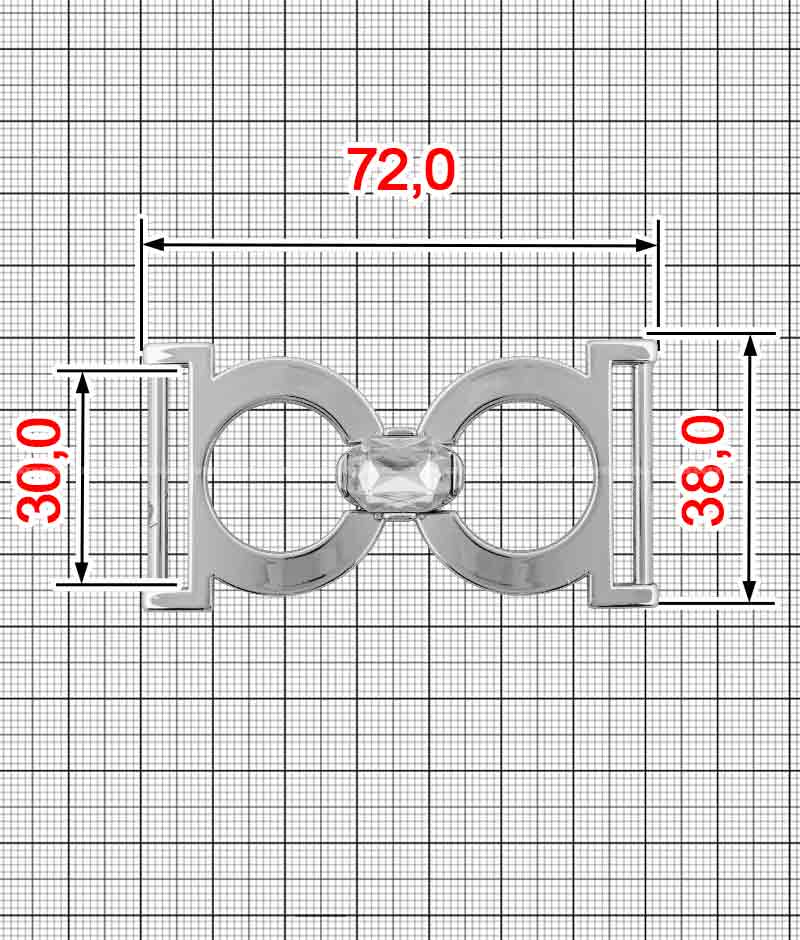 Frame buckle K.FM-2165-30 (48213)