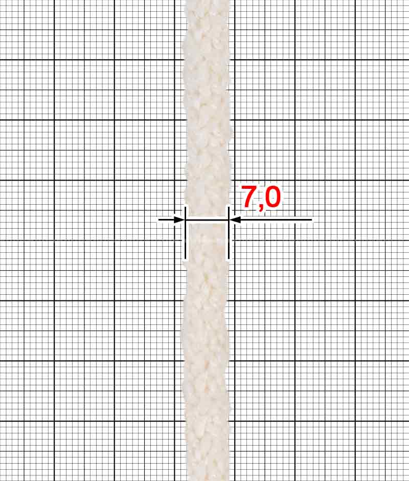 Шнурок круглий COTTON (30437) 6 мм