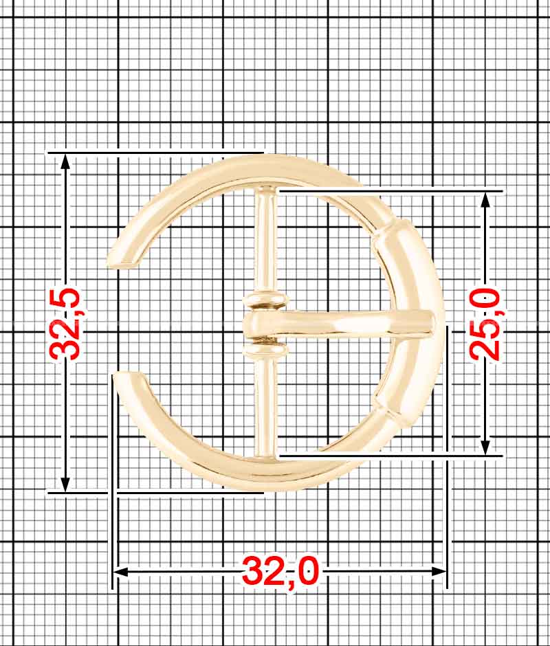 Tongue buckle K.FM-0195-25