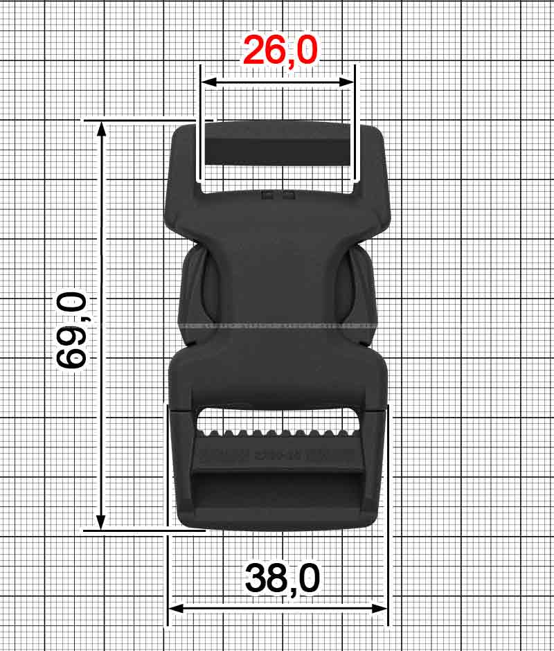 Фастекс АРТ 25 мм A.FP-2231-25