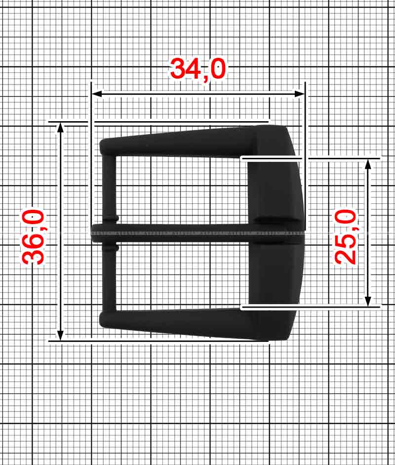 Tongue buckle K.FM-086-25 (21057)