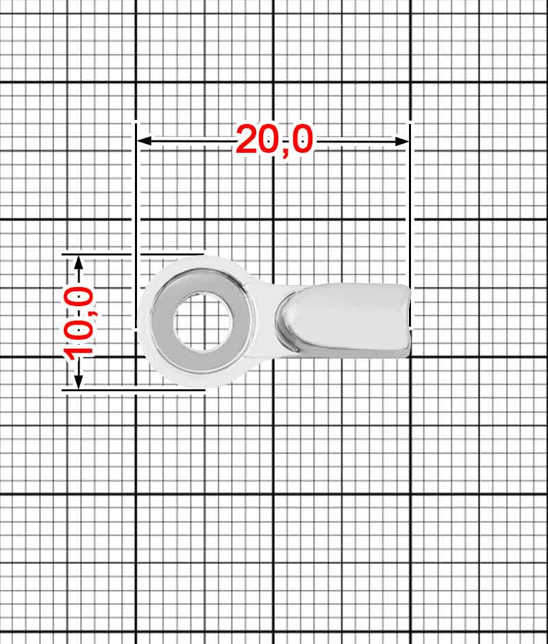 Петля взуттєва A.GM-0150