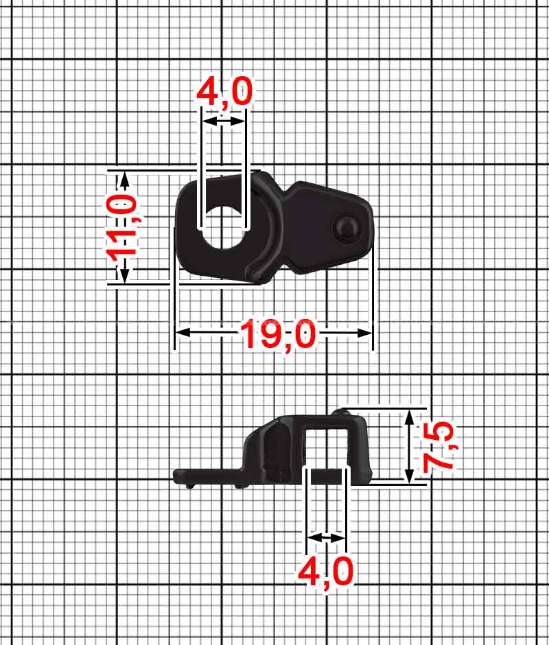 Петля взуттєва A.GM-0052