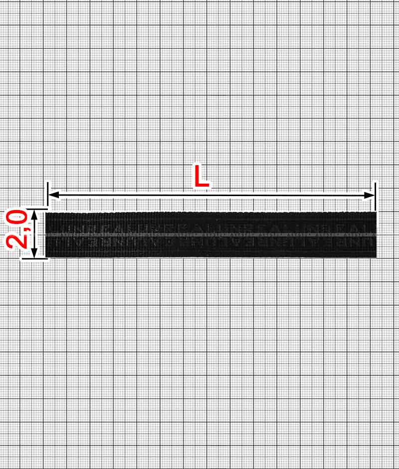 Тасьма з написом U.T-3006-20