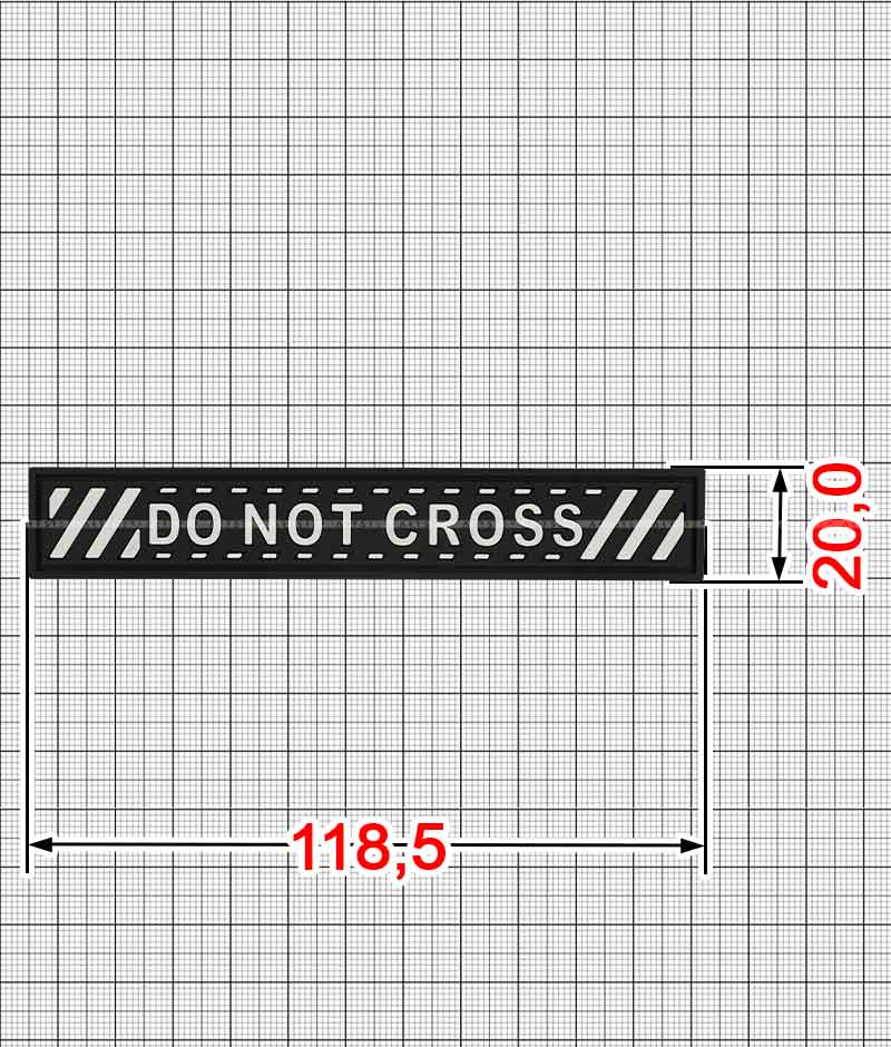 Шеврон з пластизолю A.FV-987-do not cross