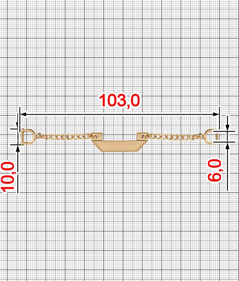 Вішалка ланцюжок для одягу K.FM-4257