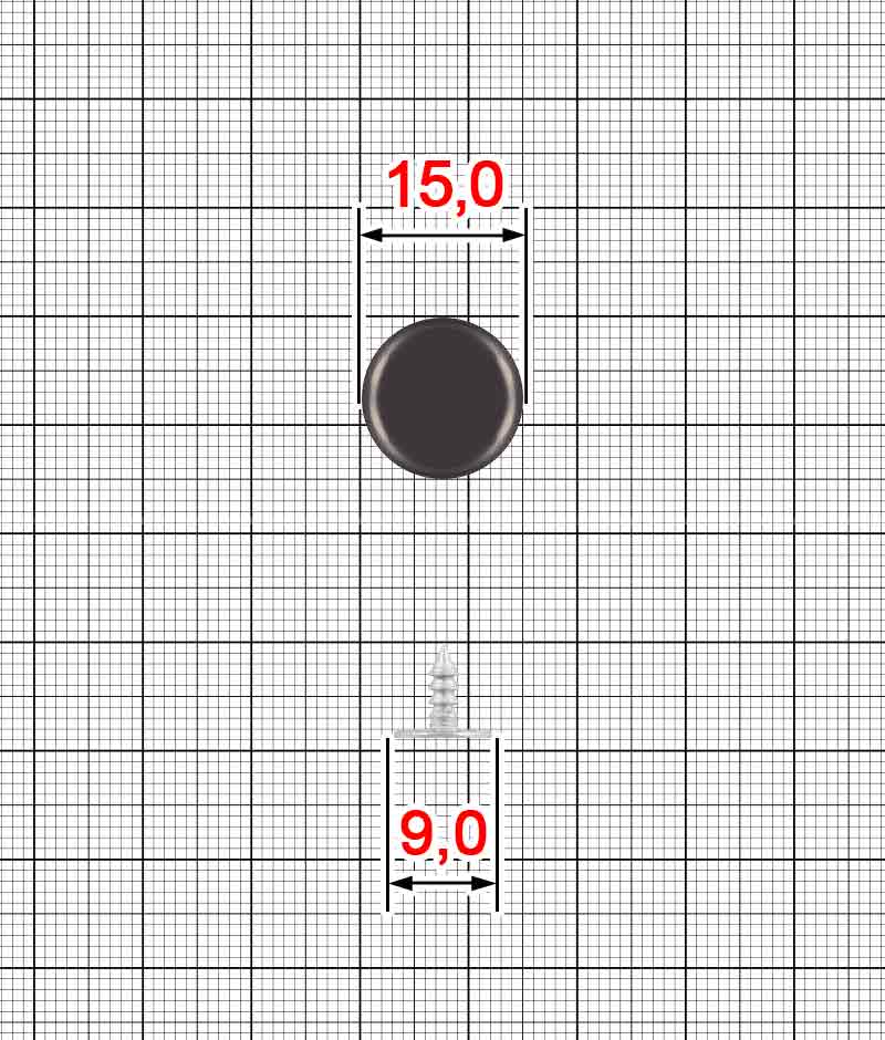 Ґудзик джинсовий K.FB-3954-2:1+K.BM-3886-j9,8-OO-2:2 комплект