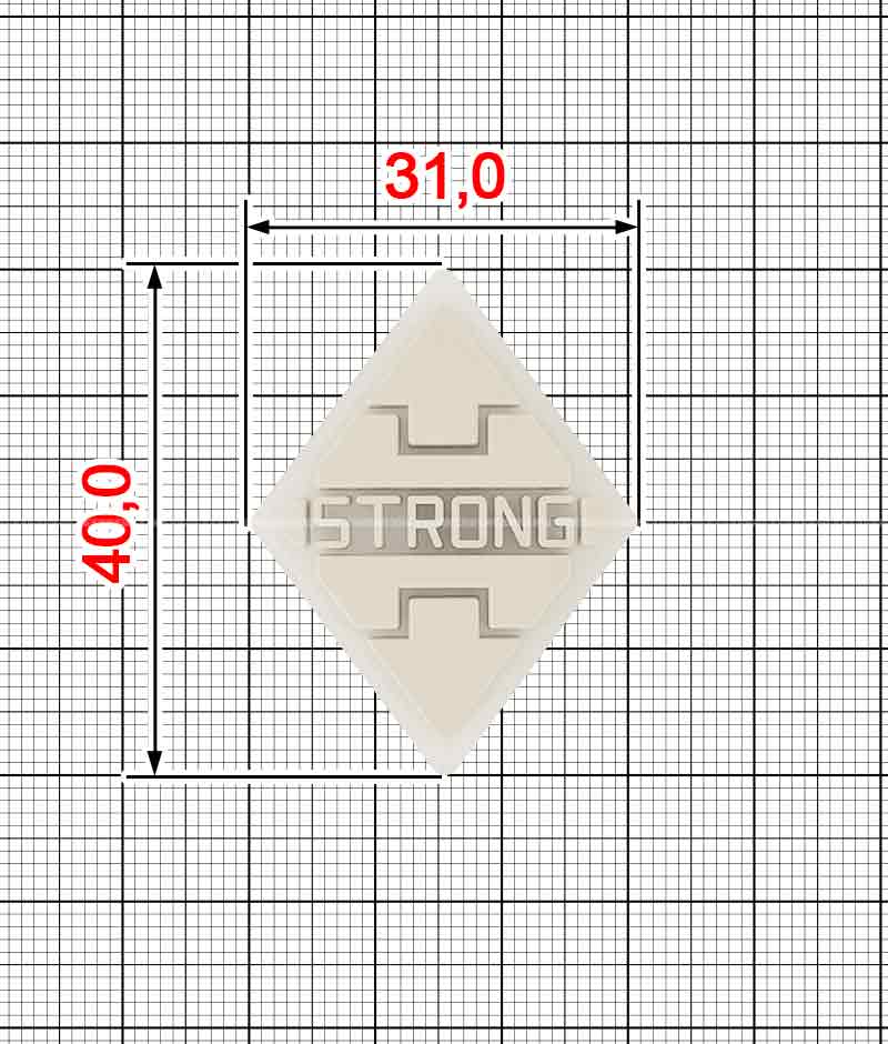 Нашивка із ПВХ A.FV-1384-Strong